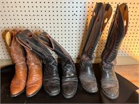 Three Pair of Western Boots