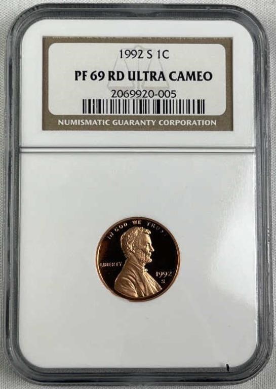 1992-S Lincoln 1c, NGC PF69 Red UCAM