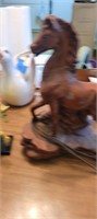 2 horse figurines- have been repaired