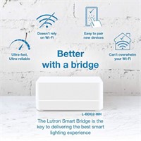 Lutron Caséta Smart Hub | L-BDG2-WH | White