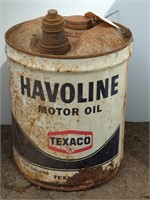 HAVOLINE MOTOR OIL CAN, TEXACO