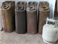 (4) MILITARY GAS CANS