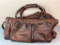 Genuine Leather Brown Duffle Bag