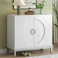 Sideboard Storage Accent Cabinet (White)