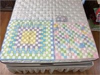 Handmade Baby Quilts (2) #97 One Pillow Gingham