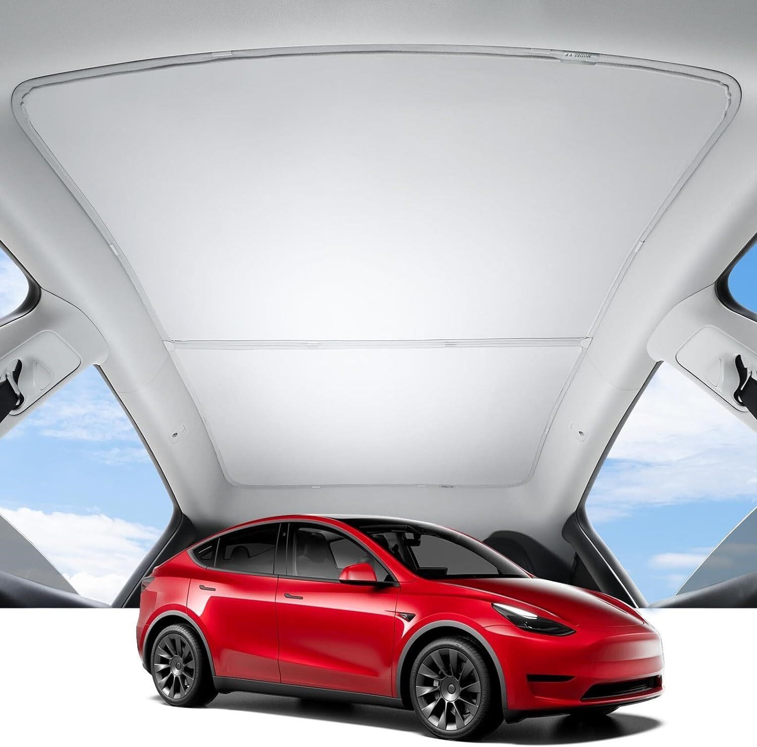Tesla Model Y Retractable Sunshade Grey Gen 2