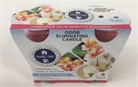 2 New Fresh Odor Eliminating Candles 158g/ea