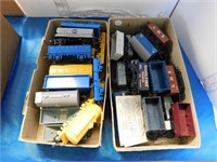 LOT OF VARIOUS RAIL CARS - TANKERS, WAGONS
