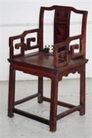 Chinese hardwood court chair