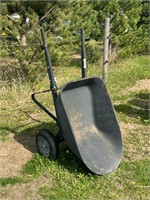 Yardworks  Double Wheel - Dump Wheel Barrow