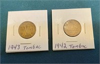 1942 & 1943 5 CENT