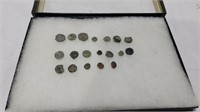 Cased roman coin collection 270AD