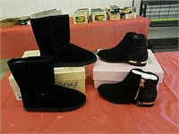 New Lugz Zen Lo black boots, size 6 and New JC