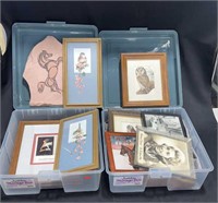 Bundle of Pictures and Frames with Plastic