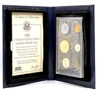 (Q) 1960 U.S. Mint Silver Proof Set FV $0.91