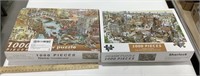 2 1000pc Jigsaw puzzles-one sealed