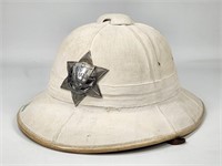 MOZAMBIQUE COLONIAL PORTUGAL POLICE HELMET