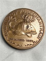 1976 Krewe of Pontchartrain Coin