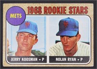 1968 Topps Baseball Rookie Stars (Jerry Koosman /