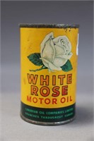 WHITE ROSE MOTOR OIL CAN - 3 1/2" H