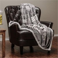 Chanasya Hope Faith Gift Throw (60x70) Gray