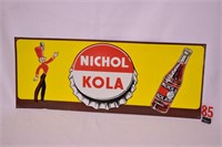 Nichol Kola Bottle cap sign
