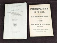 Antique Prosperity Is The Issue & Not Guilty Book