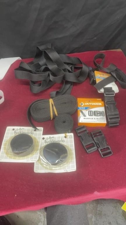 Lot of Different Lashing Straps & Buckles