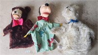 Vintage Pluto and Two Other Hand Puppets!
