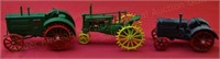 Lot of 3 1:16 Scale Iron Toy Tractors