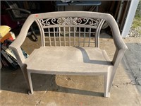 Decorative Outdoor Bench (Plastic)