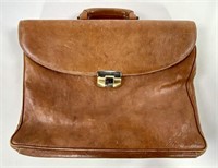 Pontevecchio leather briefcase, pigskin surface,