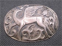 Sterling Flying Deer Pendant/Brooch