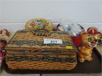 Vintage Sewing Boxes and Buttons