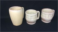 Three frankoma mugs