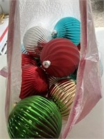 Large Christmas ornaments with fishing string