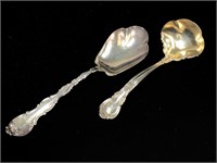 2 Vtg Sterling Ladles / Spoons Pat. 1895