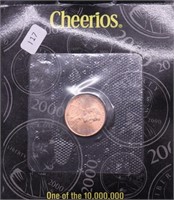 CHEERIOS LINCOLN CENT GEM RED