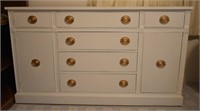 Vintage Broyhill Furniture White Painted Buffet