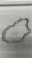 Sterling Silver 925, Italy & PAJ Oval Link Bracele