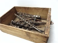 Large Heavy Box of Old Drill Bits