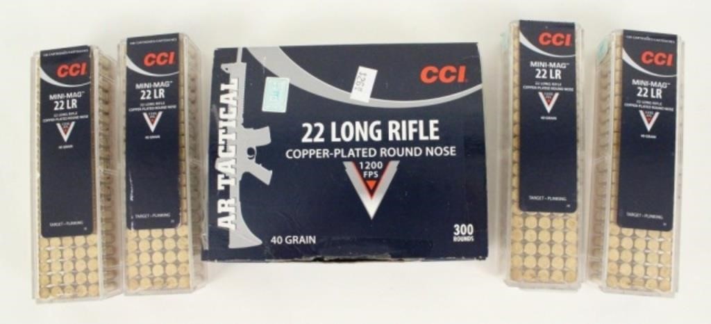 (700) Rounds, CCI 40 Gr. .22 Cal. LR Bullets