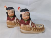 Vintage Native American Indian Salt & Pepper