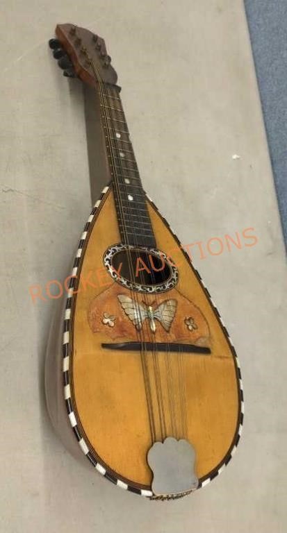 Vintage Mandolin with butterfly inlay