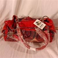 New Pink aligator purse