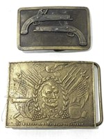 Pair Brass Belt Buckles