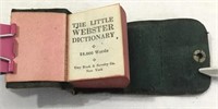 1950's portable Webster dictionary.