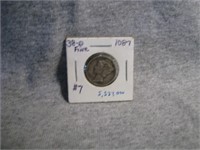 1938-D Silver Mercury dime