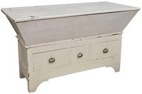 FRENCH RUSTIC PAINTED BREAD CHEST