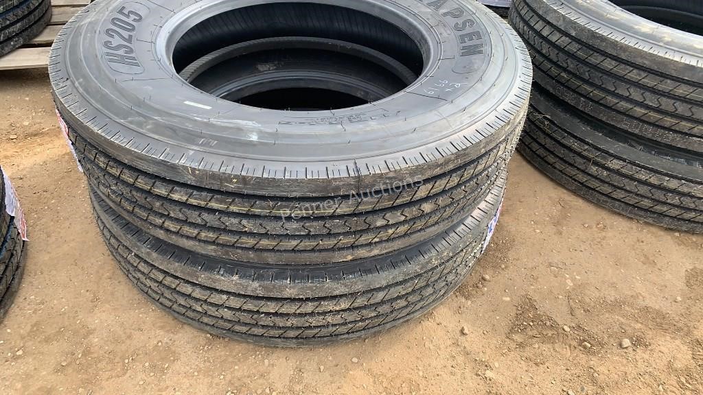 11R24.5 Unused Kapsen Semi Truck Steer Tires